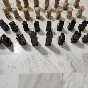 Marble And Onxy  Chess Pieces
